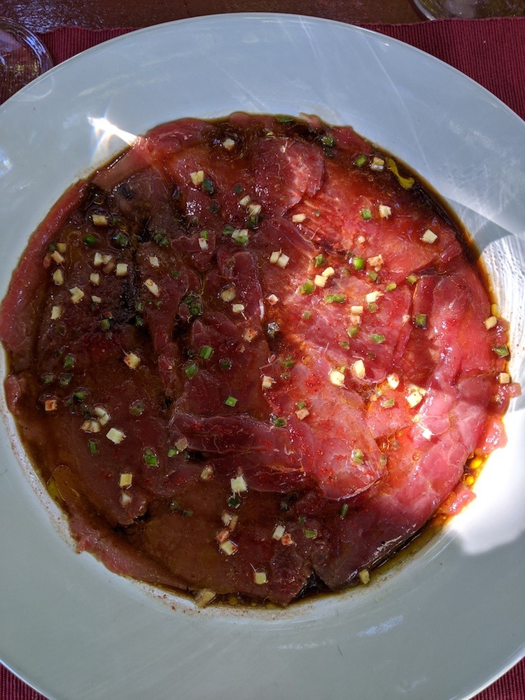 tuna sashimi