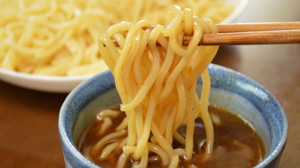 noodles dipped in soup