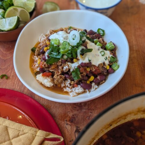 bowl of chili con carne