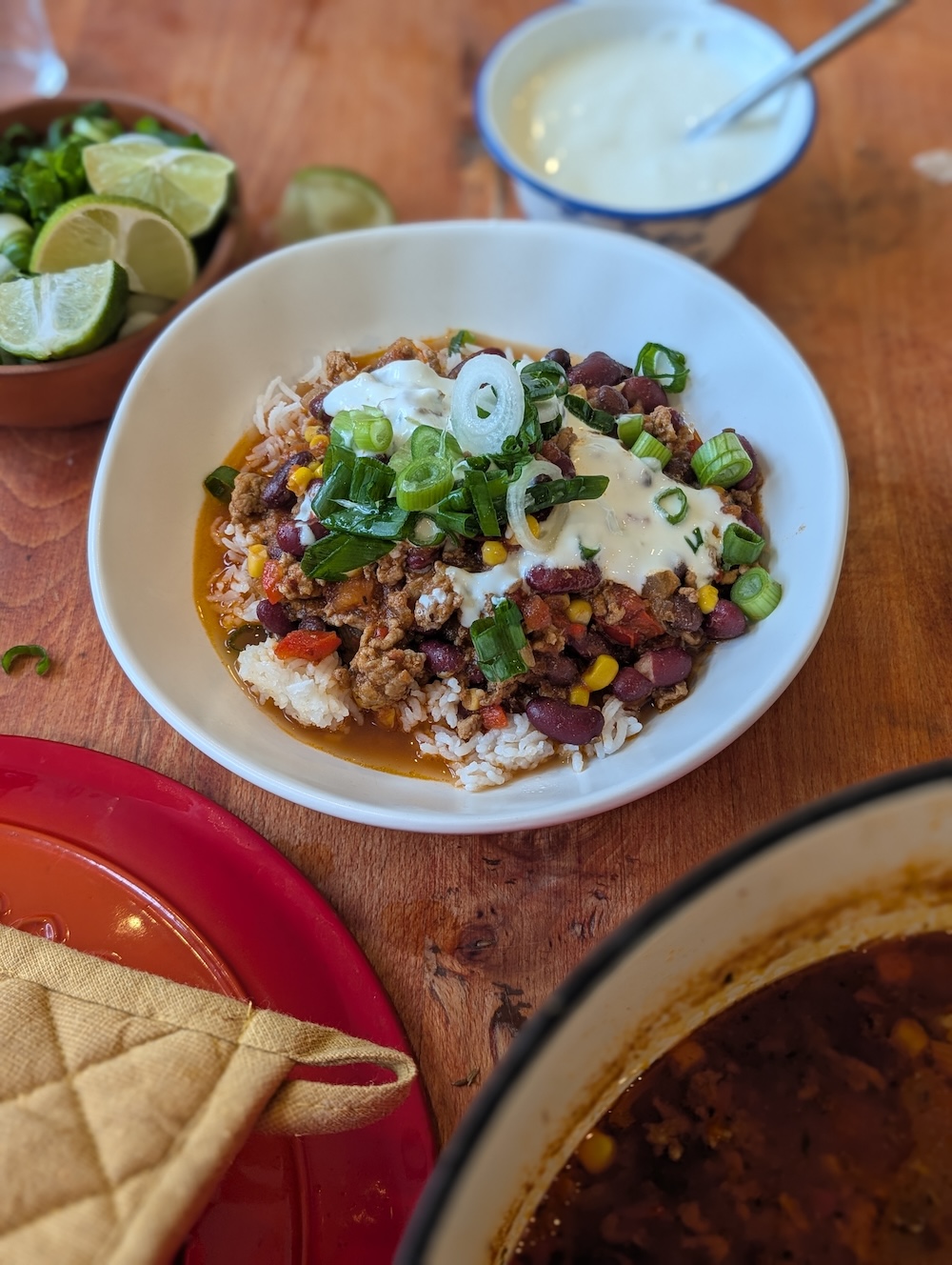 bowl of chili con carne